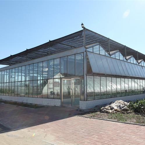 聊城农产品展销市场玻璃温室大棚赢得客户好评建设厂家